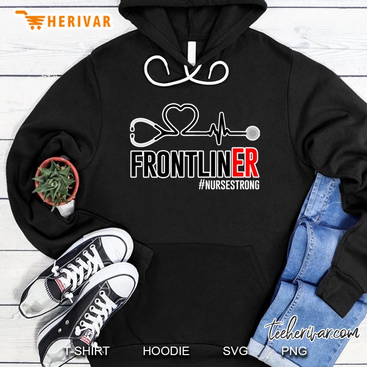 Emergency Registered Nurse Er Rn - Frontliner Premium Hoodie