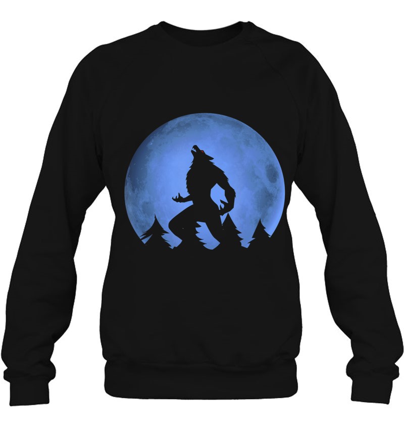 Werewolf Blue Moon Wolf Full Moon On Halloween Costume 2020
