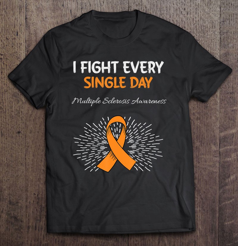 Her Fight Is My Fight MS Support Orange Ribbon Shirts Multiple Sclerosis Awareness Shirt  Hoodie  Sweatshirt  Tank Top