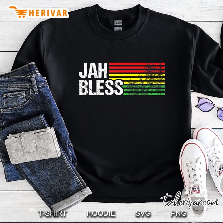 Jah Bless Rasta Jamaica Reggae God Bless Rastafari Gift Sweatshirt