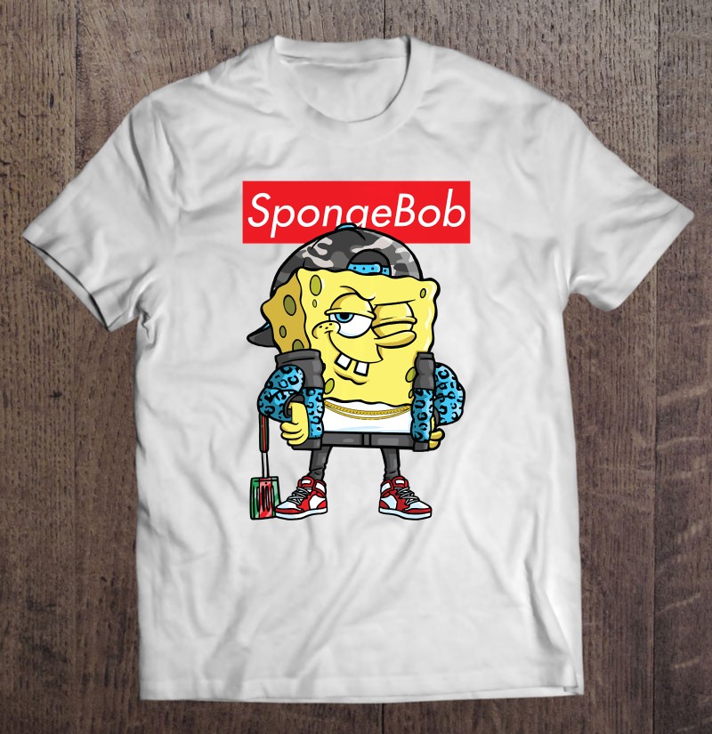 Spongebob Squarepants Supreme Logo Pullover T Shirts, Hoodies ...