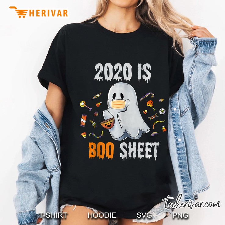 2020 Is Boo Sheet Ghost And Candy Funny Halloween Gift Tank Top Ladies Tee