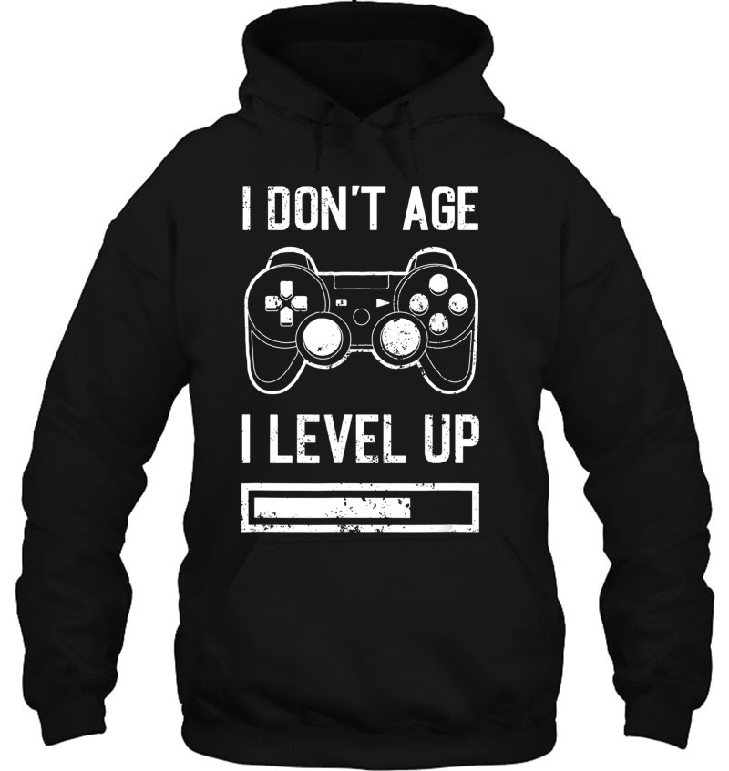 Funny Gamers Inspired Black Cotton Men Gift Top Details about  / I Don/'t Age I Level Up T-Shirt