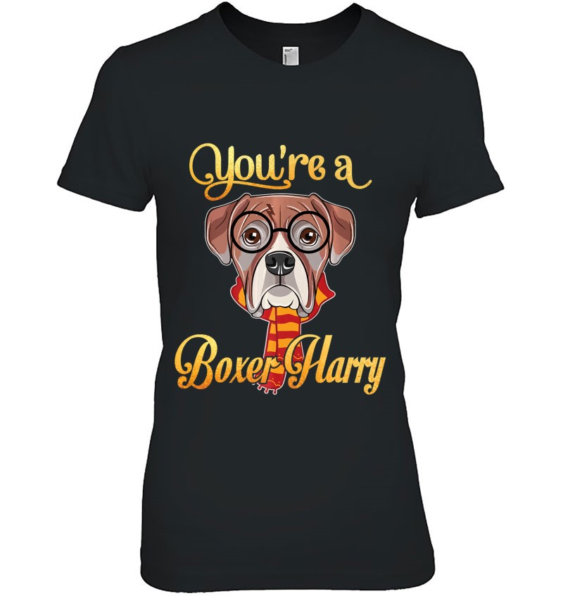 Smile You're A Boxer Harry Dog Potter Glasses Scarf Tshirt Mugs