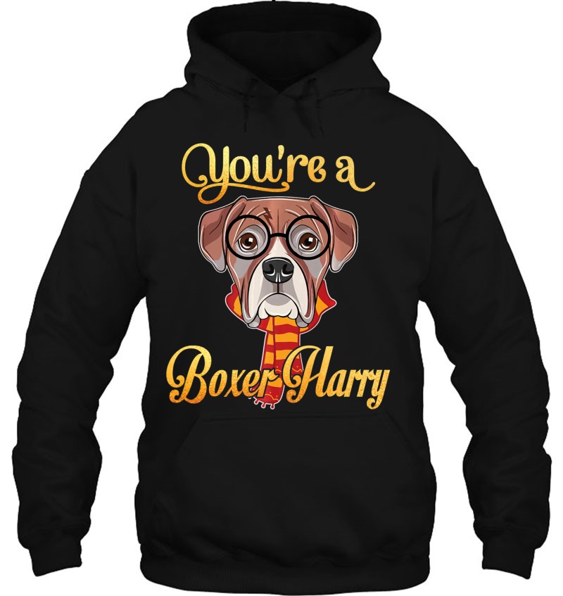 Smile You're A Boxer Harry Dog Potter Glasses Scarf Tshirt Mugs