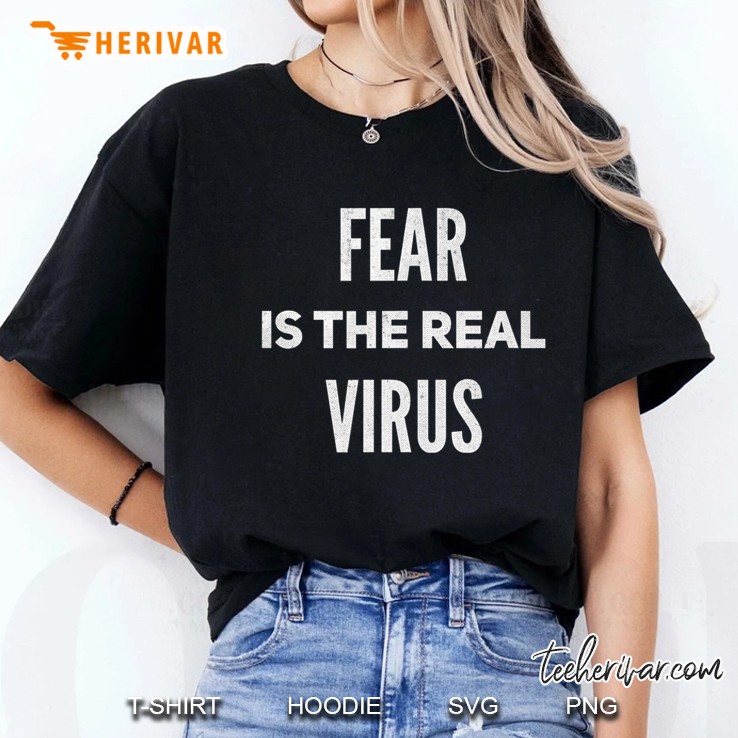 Fear Is The Real Virus 2020 Anti Mask Ladies Tee
