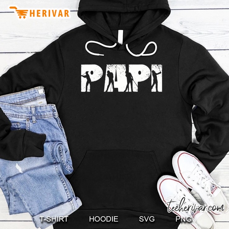 Papi Golf Shirt Birthday Fathers Day Gifts For Dad Golfer Hoodie