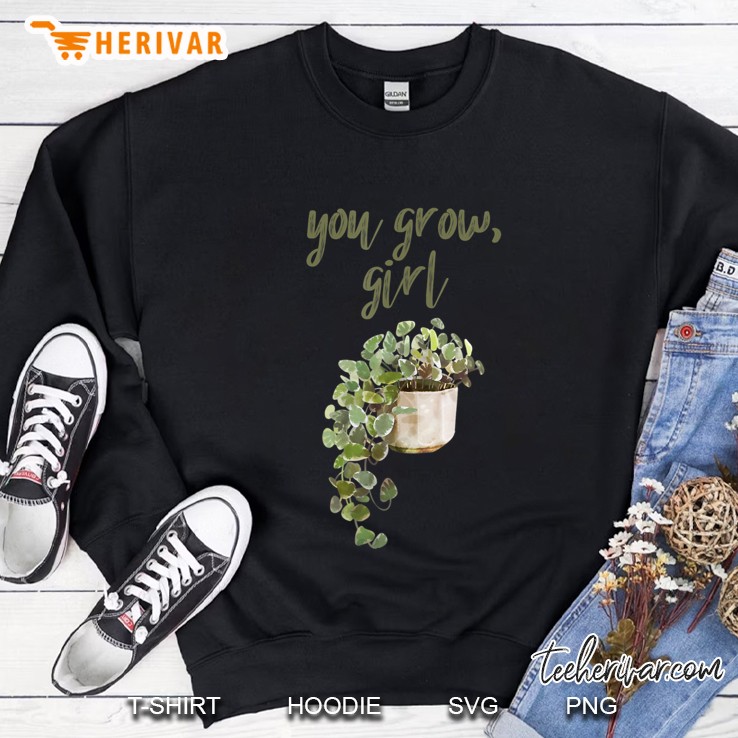 You Grow Girl Plant Flower Gardener Lover Gardening Garden Sweatshirt