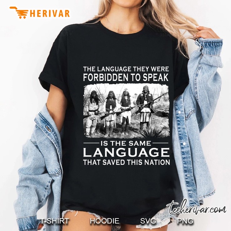 The Language They Were Forbidden To Speak Is The Same Language That Saved This Nation Ladies Tee