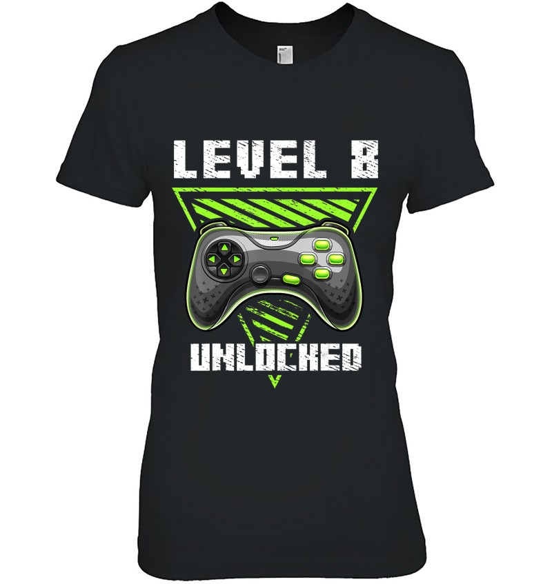 Level 8 Unlocked Video Game 8Th Birthday Gamer Gift Boys