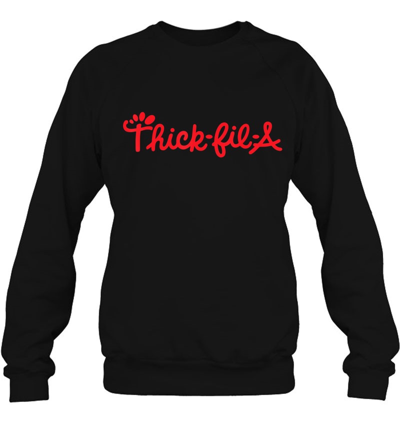 Funny Thicc Thick-Fil-A Curvy Girl Thick Women Thicc-Fil-A Sweatshirt