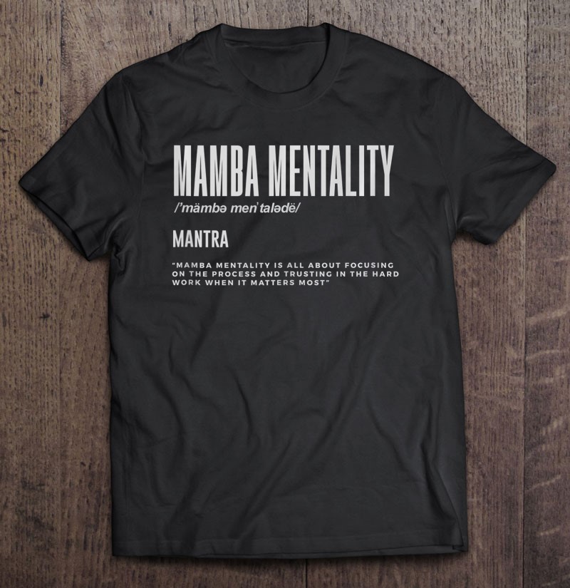 Mamba Mentality Motivational Quote Inspirational Definition Tank Top
