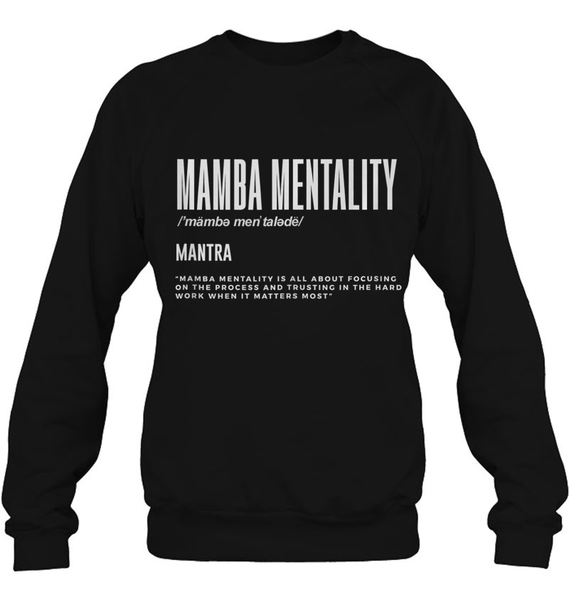 Mamba Mentality Motivational Quote Inspirational Definition Tank Top