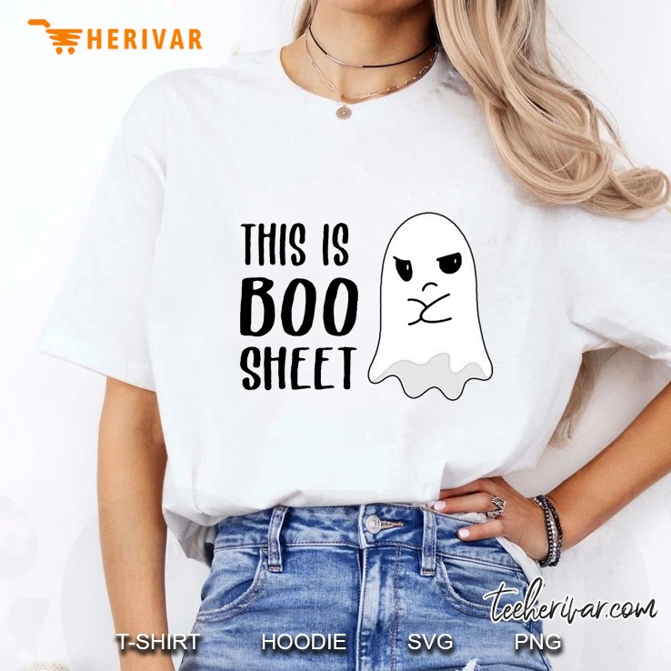 This Is Boo Sheet Funny Grumpy Boo Halloween Ladies Tee