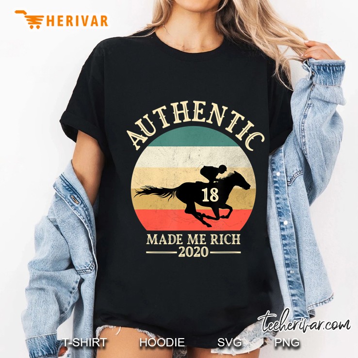2020 Derby Winner Authentic Horse Racing Made Me Rich Gift Ladies Tee