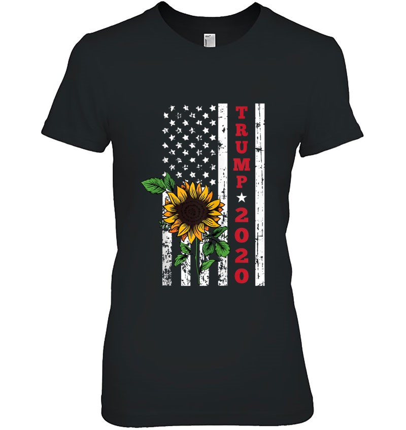 American Flag Trump 2020 Sunflower Cool Republican Gifts
