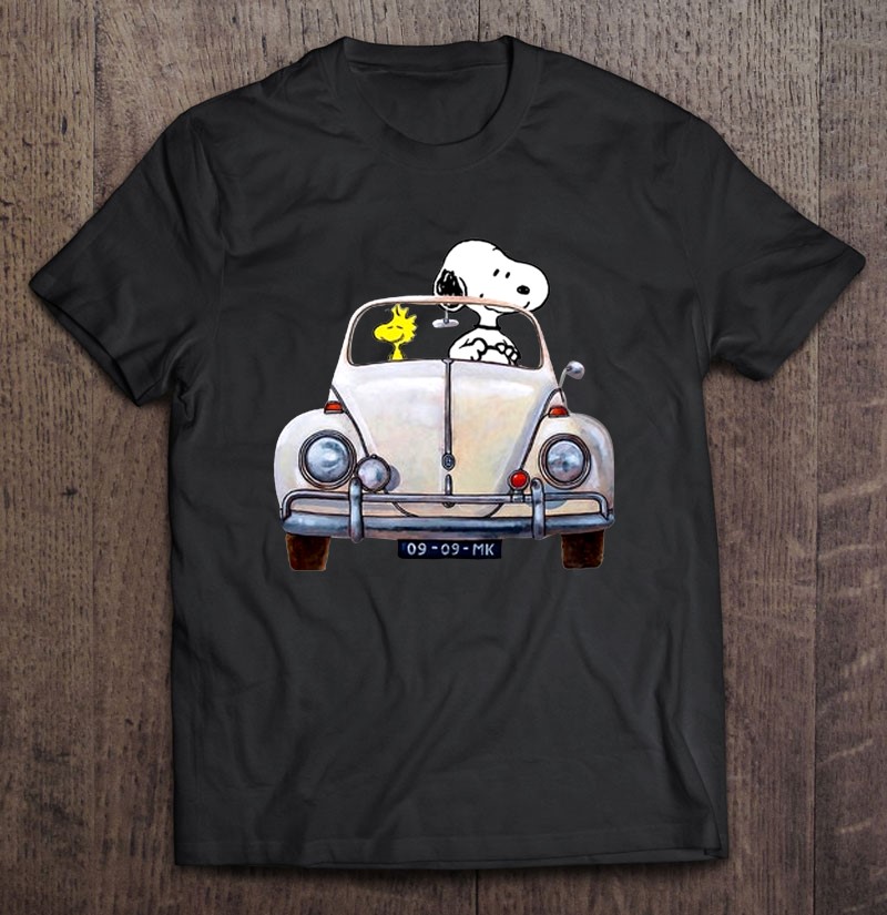 Snoopy And Woodstock Volkswagen Beetle T Shirts, Sweatshirts & Merch | TeeHerivar