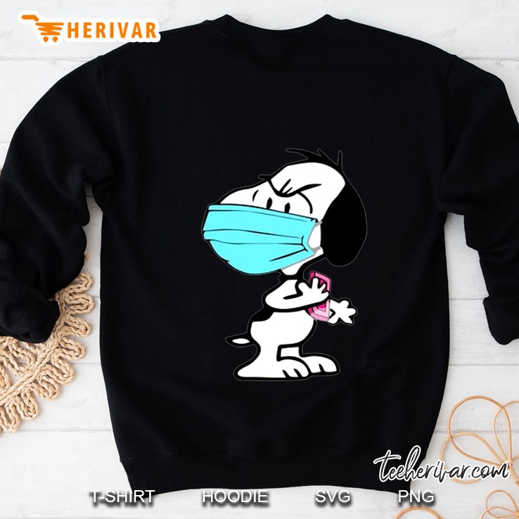 Funny Snoopy Wear Mask Sweatshirt