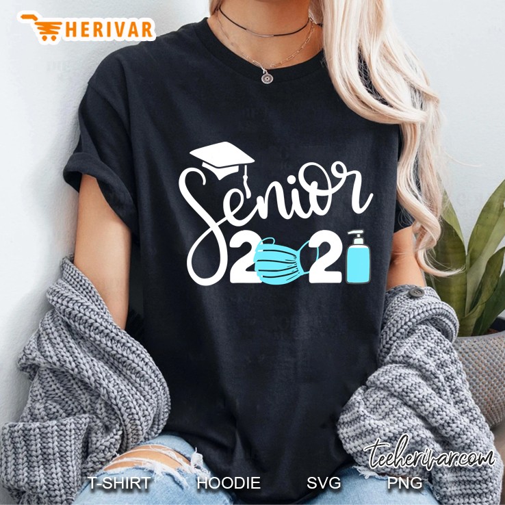 Senior Class Of 2021 Mask And Toilet Paper Graduation Ladies Tee