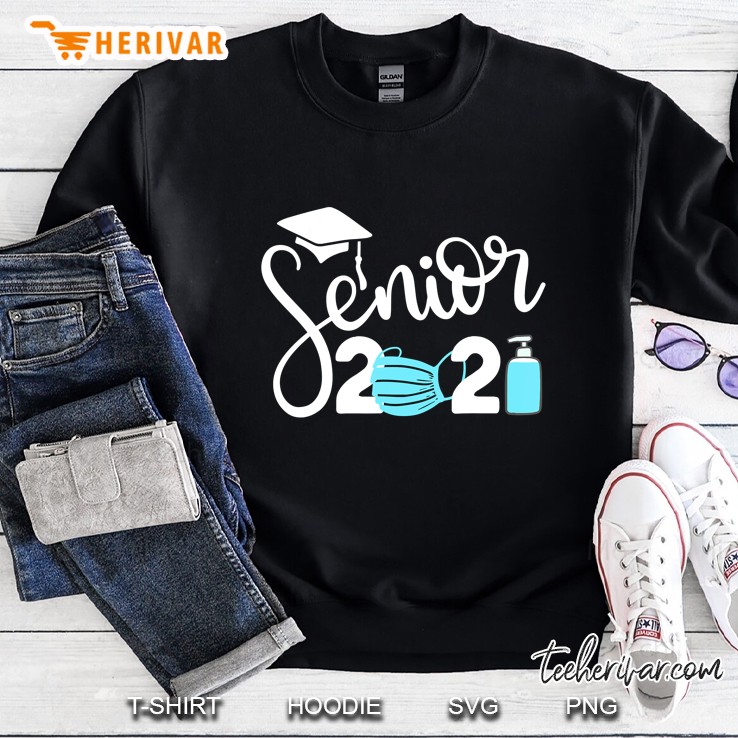 Senior Class Of 2021 Mask And Toilet Paper Graduation Sweatshirt