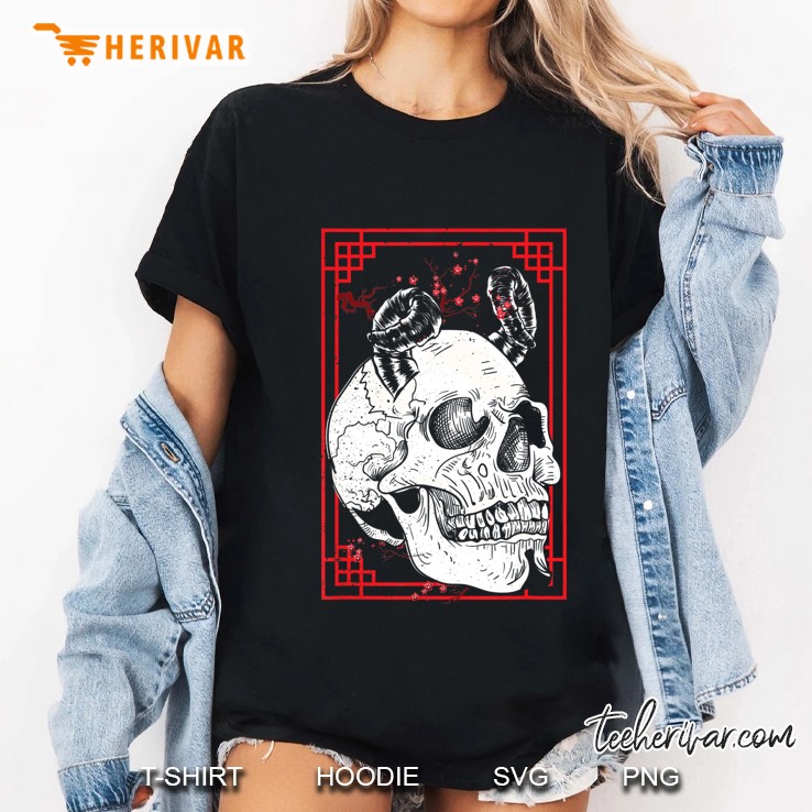Japanese Demon Harajuku Kabuki Yokai Oni Face Mask Art Ladies Tee