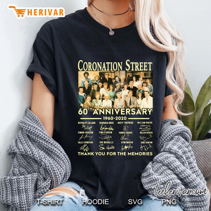Coronation Street 60th Anniversary 1960 - 2020 Thank You For The Memories Ladies Tee