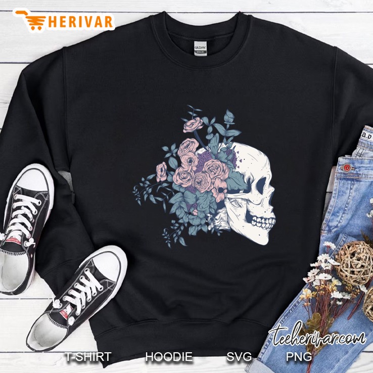 Floral Skull Beauty Classic Sweatshirt