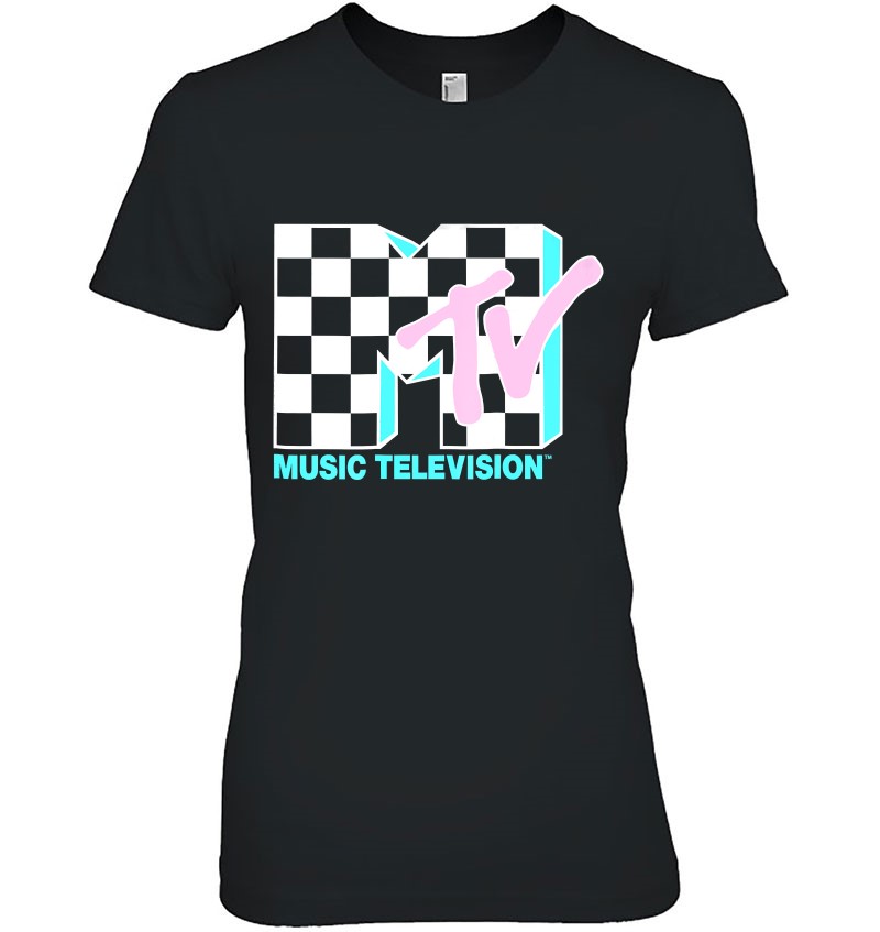Mtv Neon Checkered Logo Graphic T-Shirts, Hoodies, SVG & PNG | TeeHerivar
