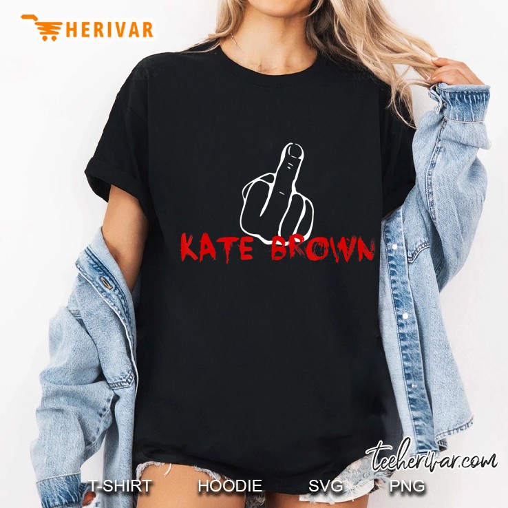 F U Kate Brown Middle Finger Ladies Tee