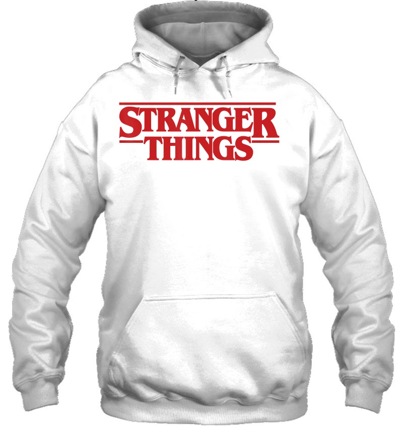 Netflix Stranger Things Simple Red Logo Pullover Hoodie