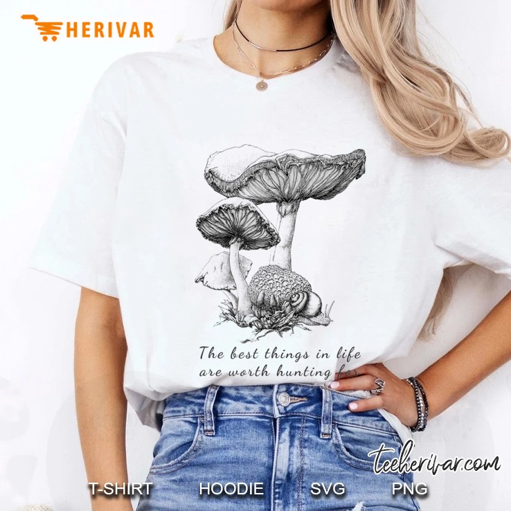Vintage Mushroom Tshirt - Motivating Quote Ladies Tee