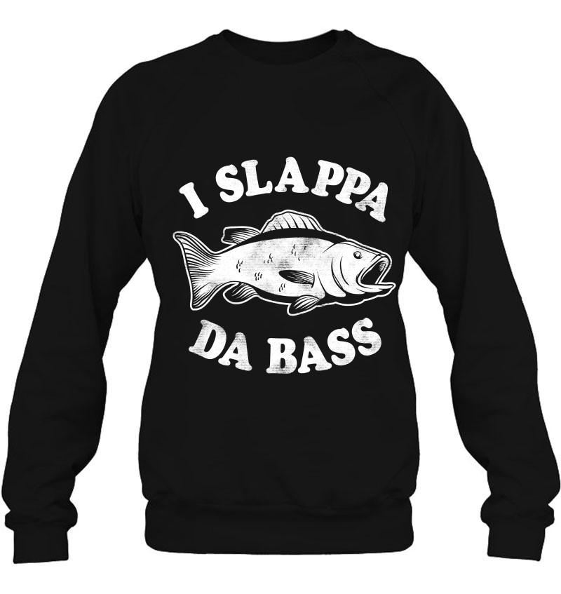 I Slappa Da Bass Funny Fishing Unisex Heavy Blend Crewneck Sweatshirt