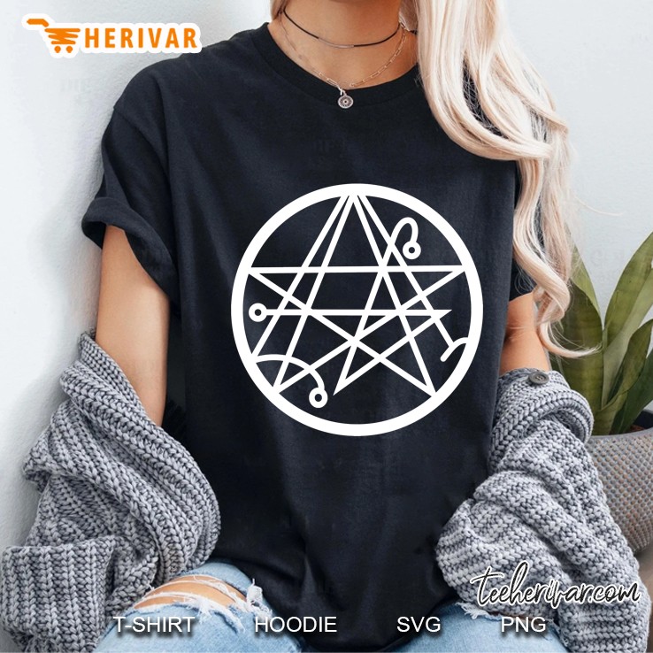 Necronomicon Sigil Of The Gateway Occult Symbol Cthulhu Ladies Tee