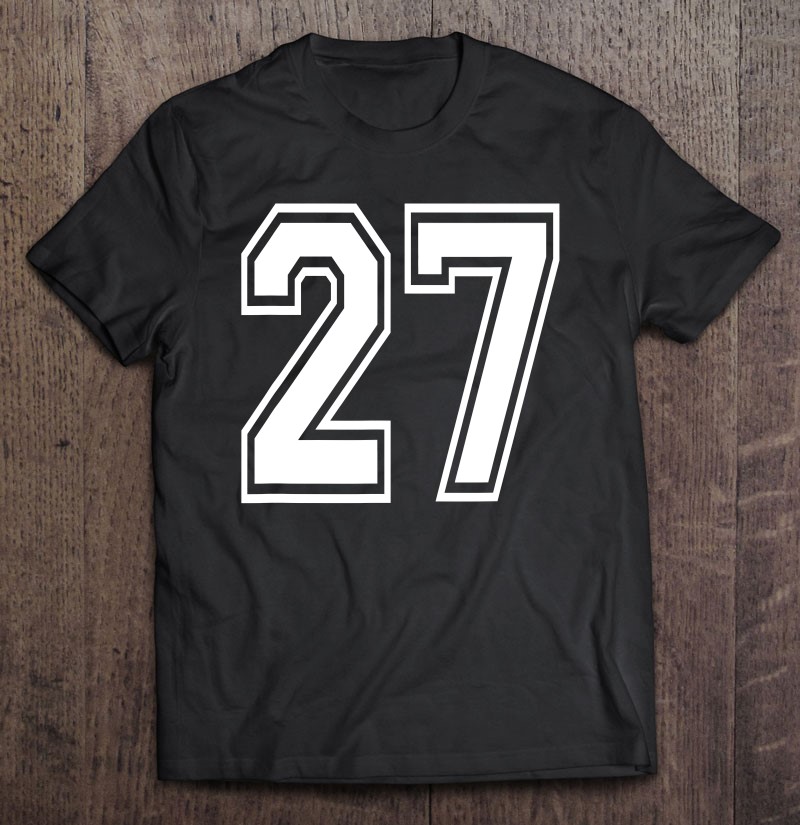 Number 27 Birthday Varsity Sports Team Jersey T Shirts, Hoodies,  Sweatshirts & Merch