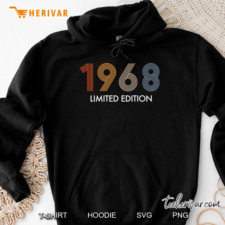 Retro 52 Years Vintage 1968 Limited Edition 52Nd Birthday Hoodie