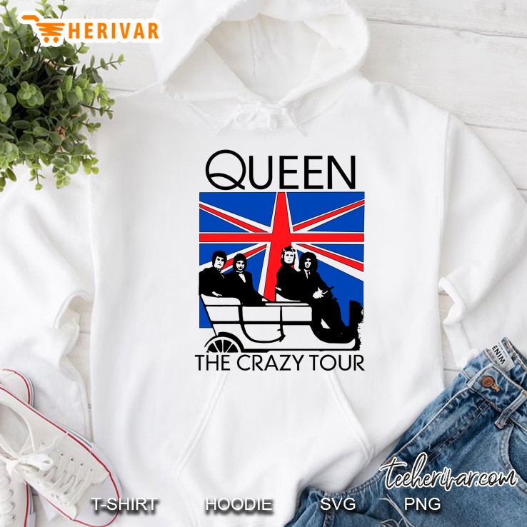 Queen Official Crazy Tour Union Jack Hoodie