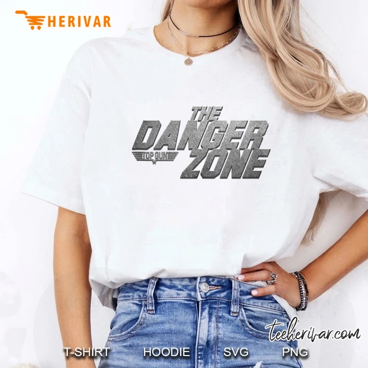 Top Gun Danger Zone Metallic Tank Top Ladies Tee