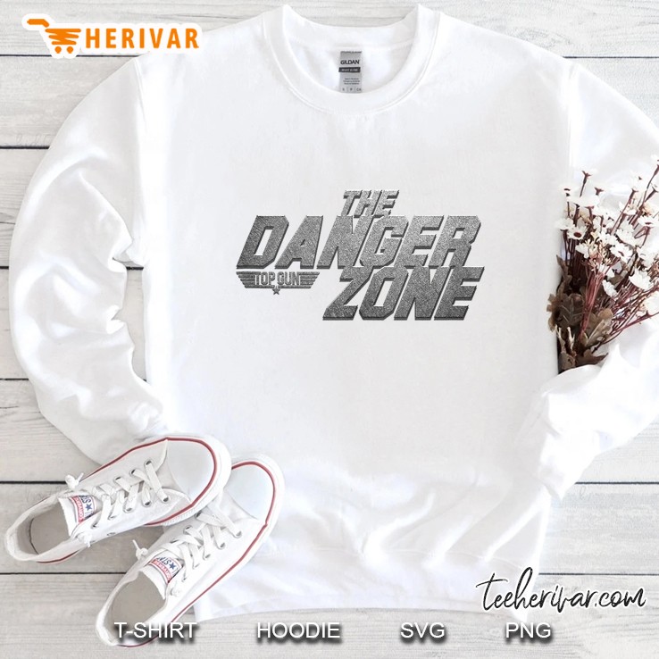Top Gun Danger Zone Metallic Tank Top Sweatshirt