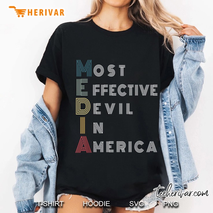 Media Most Effective Devil In America Funny Media Ladies Tee