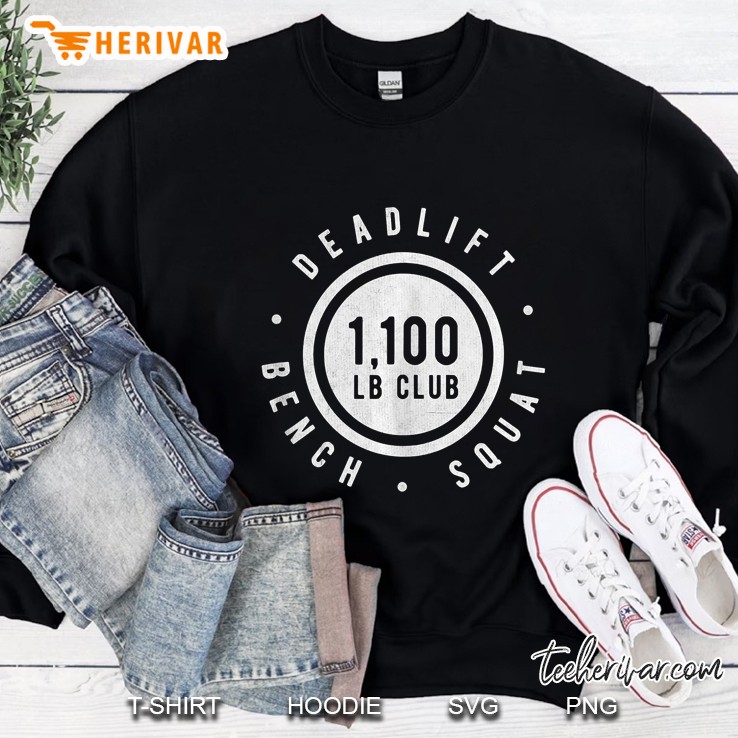 1,100Lb Club Powerlifting Barbell Elite Strength Novelty Tank Top Sweatshirt