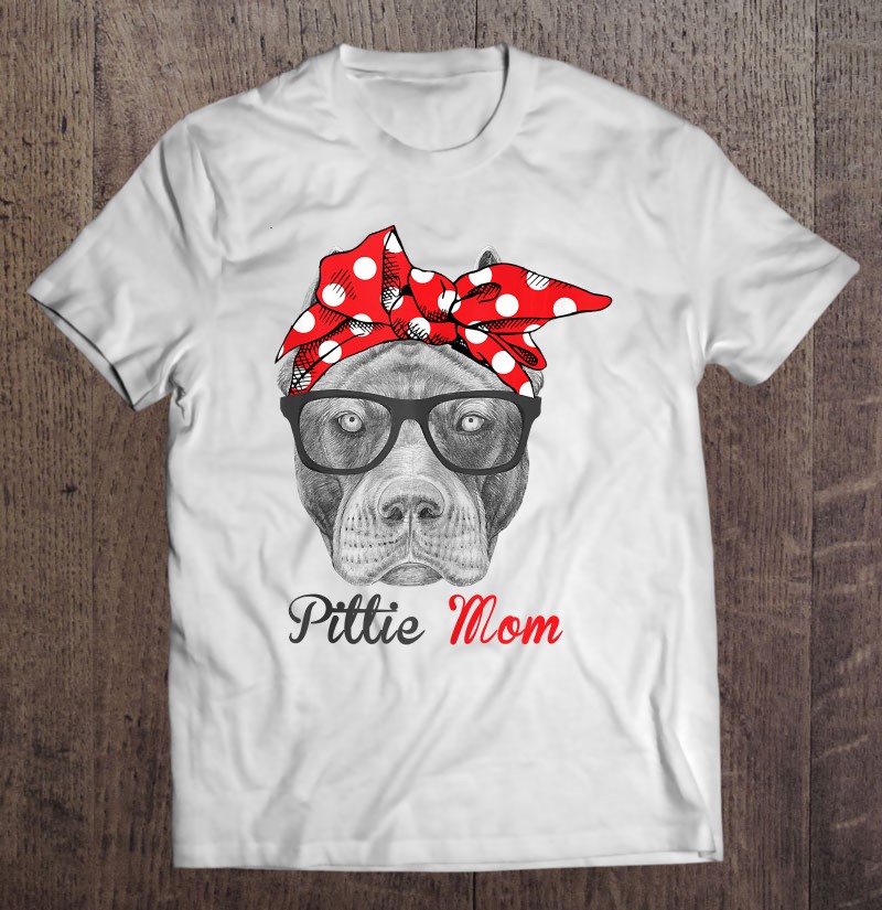 Dog Pitbull Mom Pittie Mom Funny Mother's Day Kids T-Shirt
