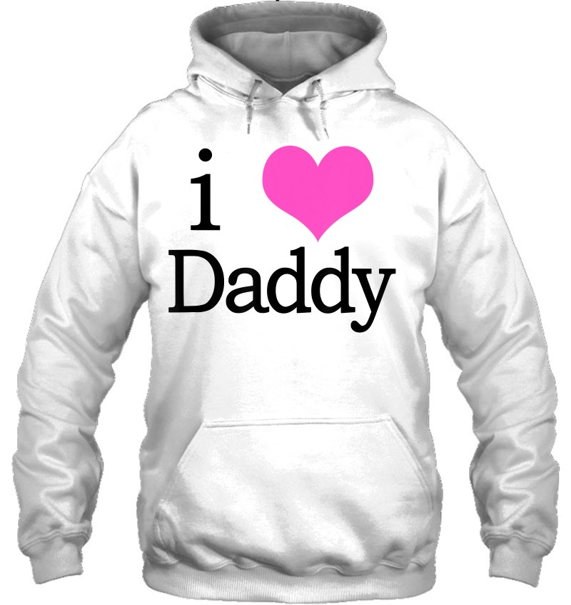 I Heart Daddy Shirt. I Love Daddy Adult In Pink Black Mugs
