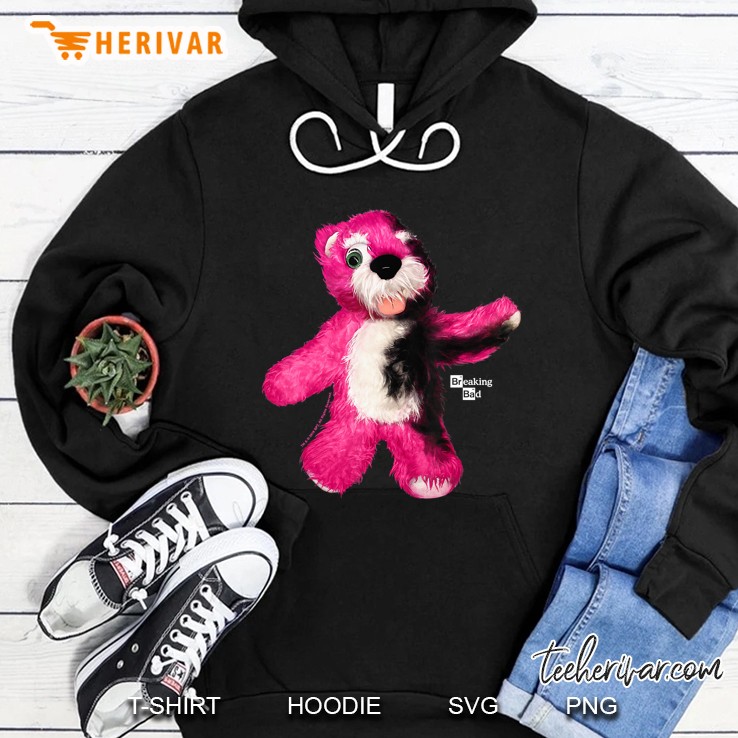 Breaking Bad Burnt Pink Teddy Bear Portrait Logo Hoodie