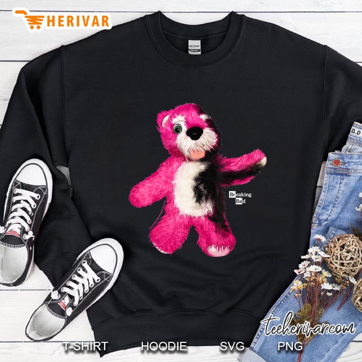 Breaking Bad Burnt Pink Teddy Bear Portrait Logo Sweatshirt