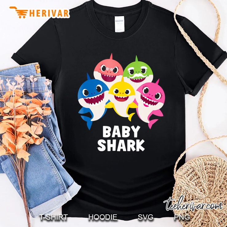 Pinkfong Baby Shark Family With Text