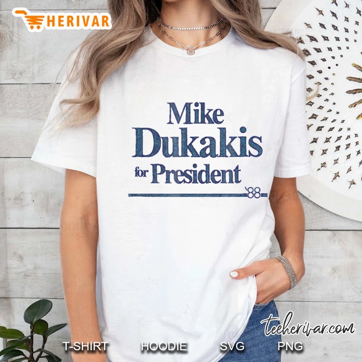 Retro Mike Dukakis For President Ladies Tee