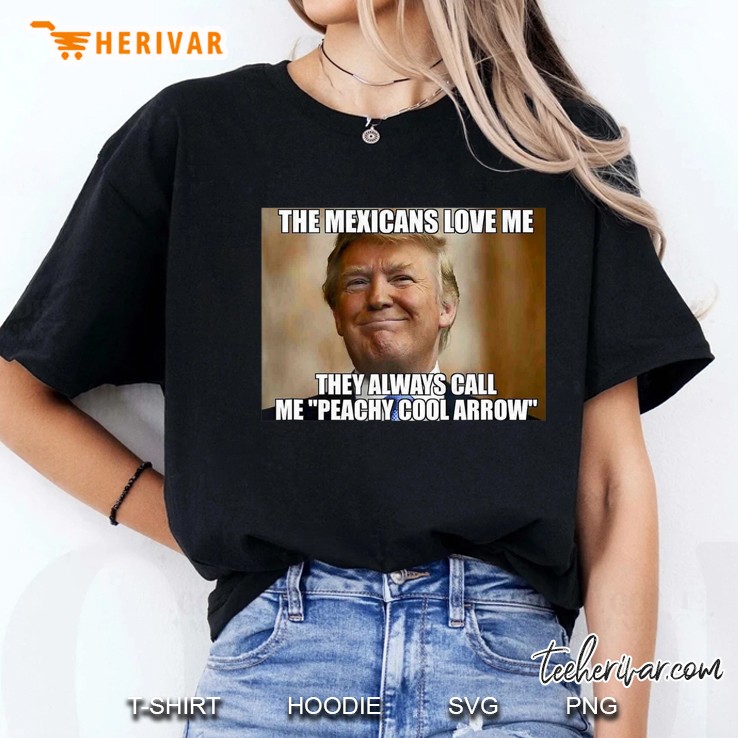 President Donald Trump Peachy Cool Arrow Funny Meme Ladies Tee