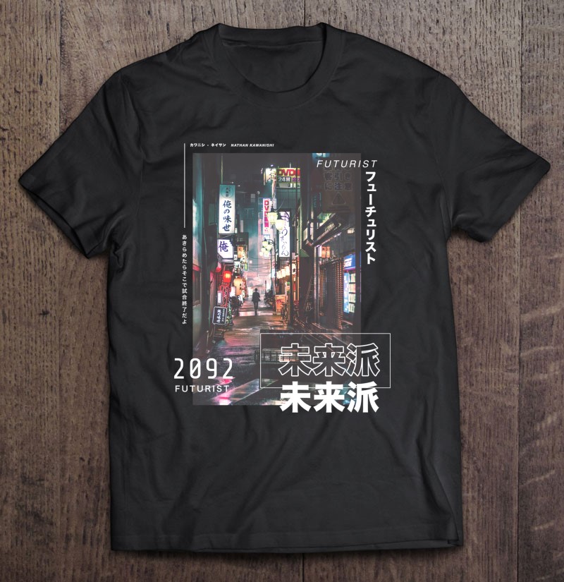Japanese Cyberpunk Tokyo Streetwear Aesthetic Graphic Tee