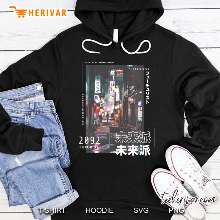 Japanese Street Cyberpunk Tokyo Streetwear Aesthetic Graphic Pullover Hoodie