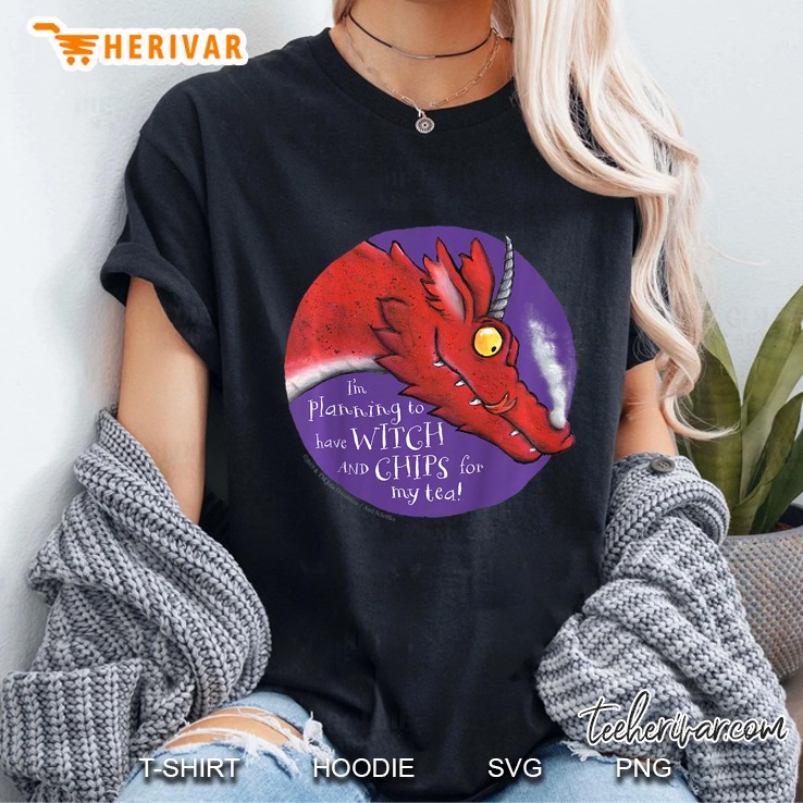Kids Room On The Broom Witch And Chips Ladies Tee